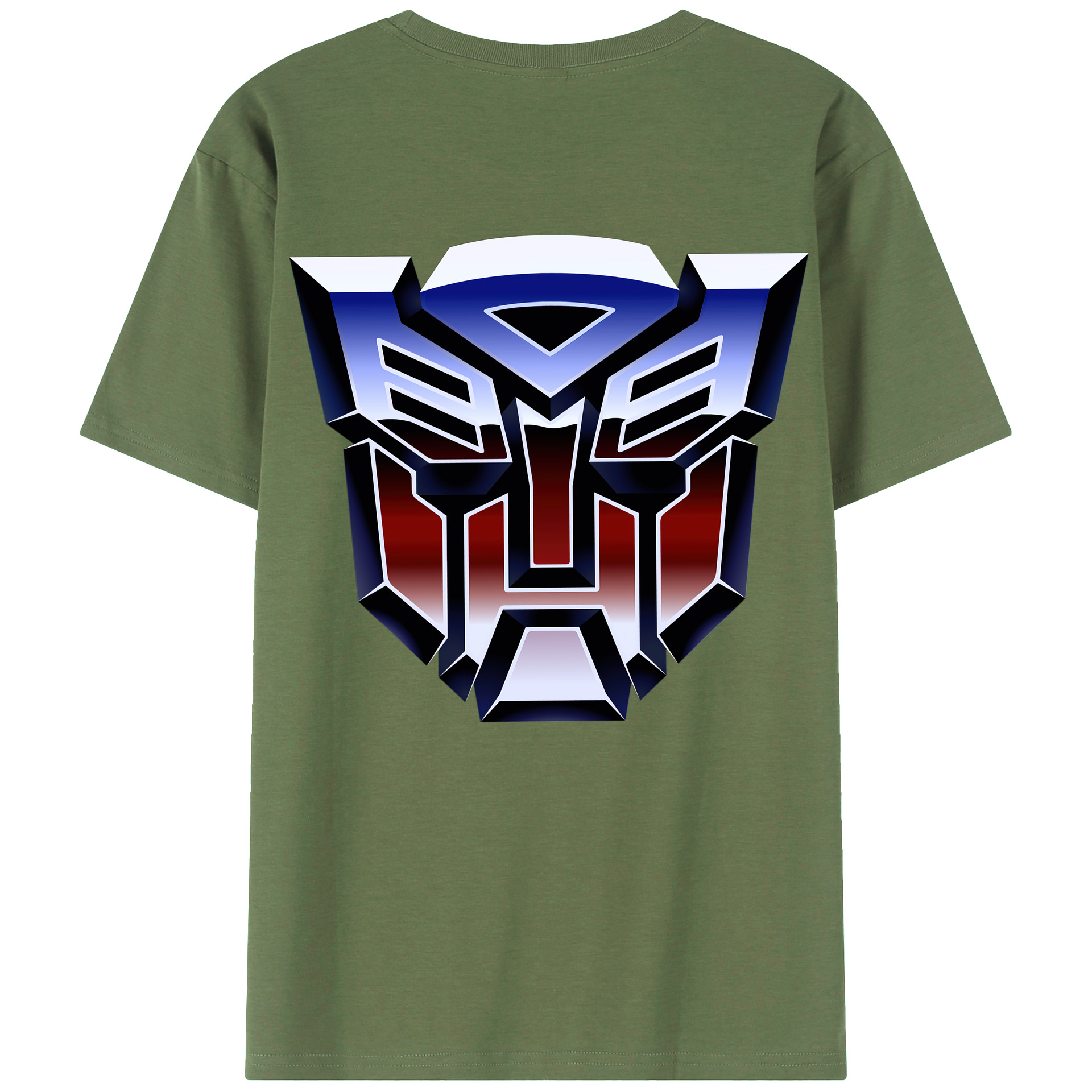 （画像用）  綿100％ メンズ半袖Tシャツ（バックプリント） 通気性